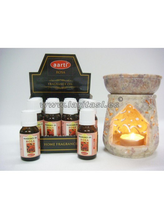Oleo perfumado Aarti Rosa 15ml (pack 12)
